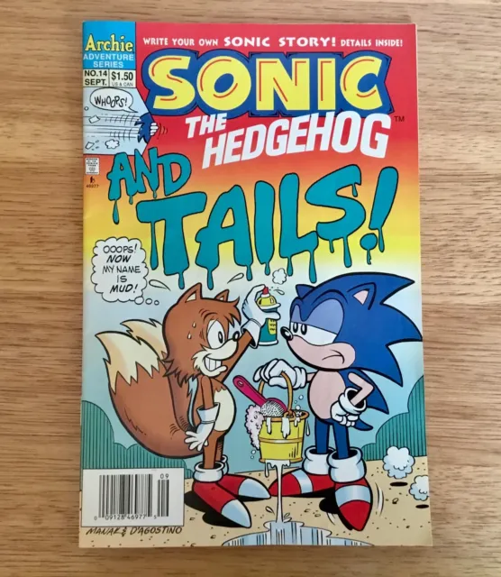 Sonic The Hedgehog #14 Early Issue Newstand Archie Adventure Series Comics 1994