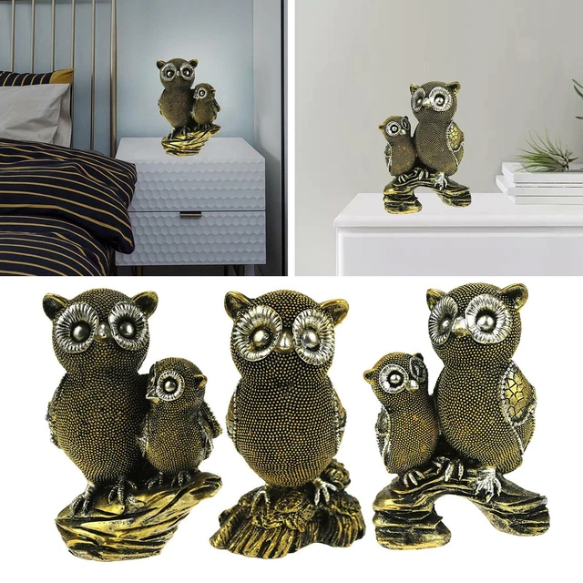 Hibou Statue Ornements Artisanat Décoration pour les amoureux des animaux de