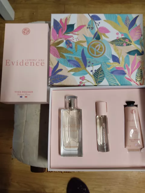 Coffret Parfum Comme Une Évidence Yves Rocher EDP 50 Ml + Vapo Sac 15 Ml + Crème