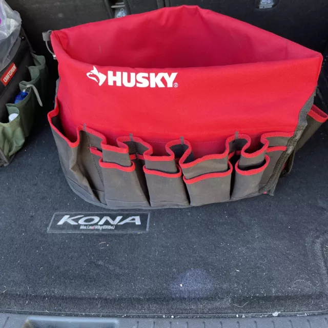 Husky Hand Tools Heavy-Duty Organizer Storage Tool Box Pouch Bucket Jockey  New 82079N14