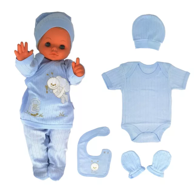 Set abbigliamento neonato bambino bambino per attrezzatura primo equipaggiamento 6 pezzi