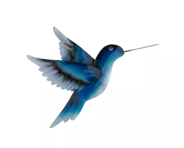 Wanddeko Vogel Kolibri Ziervogel Metall Deko Hänger Figur Skulptur Wandbild Eule