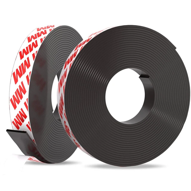 Magnetic Tape 15 Ft Magnetic Strip 1/2" Wide X 15 Feet Long with Strong