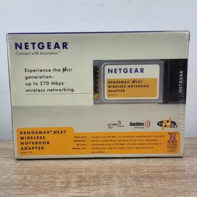 Netgear Wireless Adapter-270mbps extended coverage-factorysealed WN511B