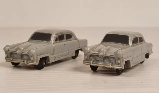 2x Märklin Ford Taunus 12m Modellauto Autotransport 60er Jahre Grau Vintage set