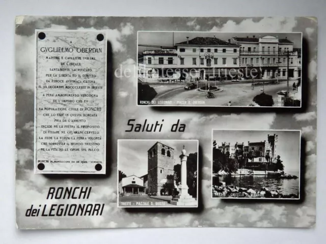 RONCHI DEI LEGIONARI Saluti vedutine Trieste Gorizia vecchia cartolina