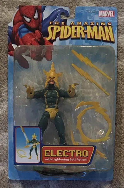 Electro Amazing Spider-Man Super Villain Action Figure Marvel New Sealed