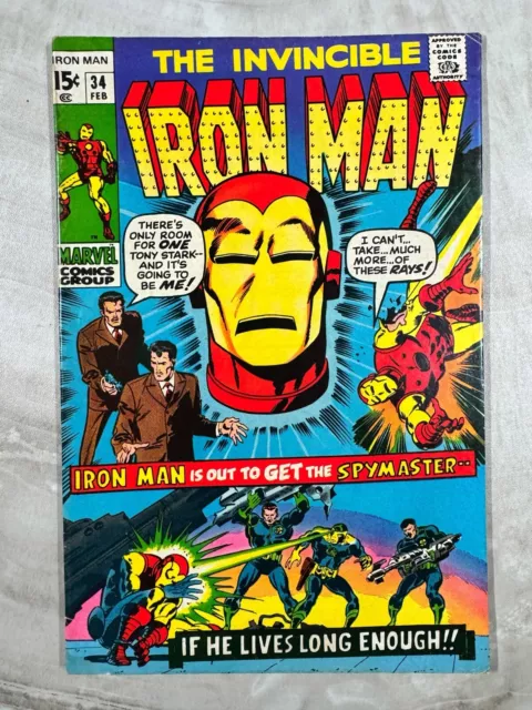 Invincible Iron Man #34 Marvel Comics 1st Print Silver Age
