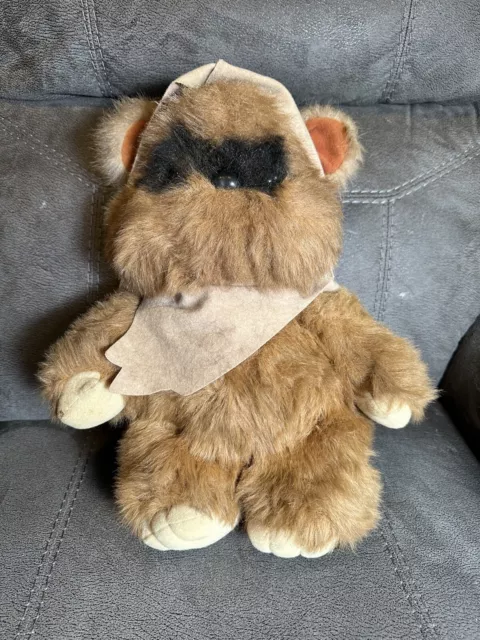 Vintage Kenner Star Wars Wicket Ewok 1983 Plush Stuffed Animal 15" Hood Retro