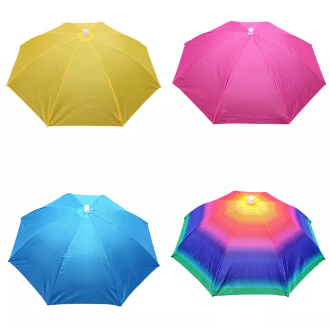 Rain Umbrella Hat Foldable Outdoor Sun Shade Waterproof Fishing Headwear Cap