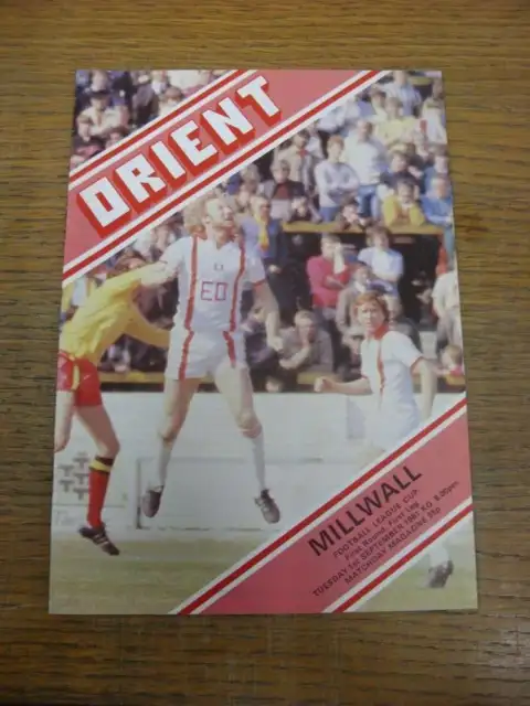 01/09/1981 Leyton Orient v Millwall [Football League Cup]