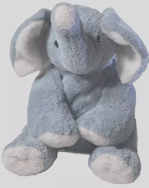 Ty Pluffies 2002 Winks Elephant Plush Baby Lovey Stuffed Animal Toy Gray & Pink