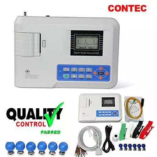 CONTEC ECG100G  ECG/EKG Machine Digital One Channel 12 lead Electrocardiograph