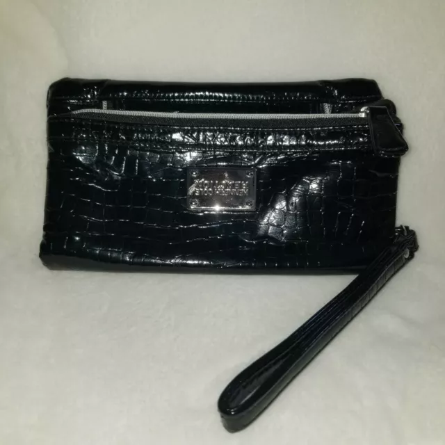 Kenneth Cole Reaction Women's Faux Crocodile black Wallet