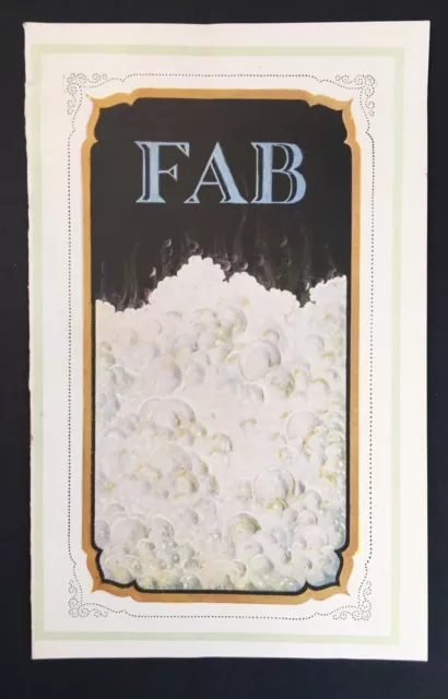 1921 FAB for Fine Fabrics Booklet ADVERTISING Colgate & Co. Soap Detergent