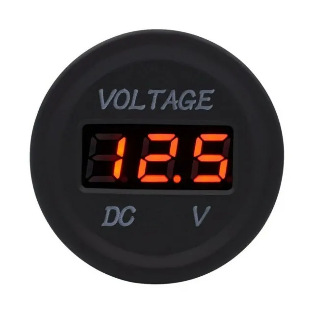LED Digital Voltmeter Voltage Meter Battery Gauge 12V 24V Car Marine Motorcycle