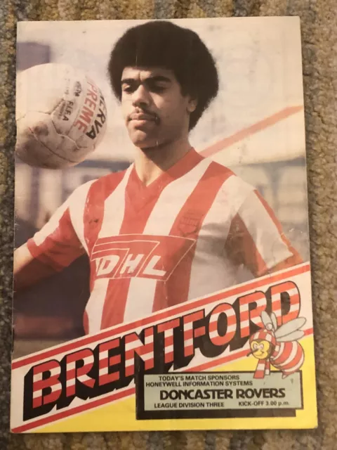 Brentford v Doncaster Rovers - 1981/82 - Division 3 - Match Day Programme