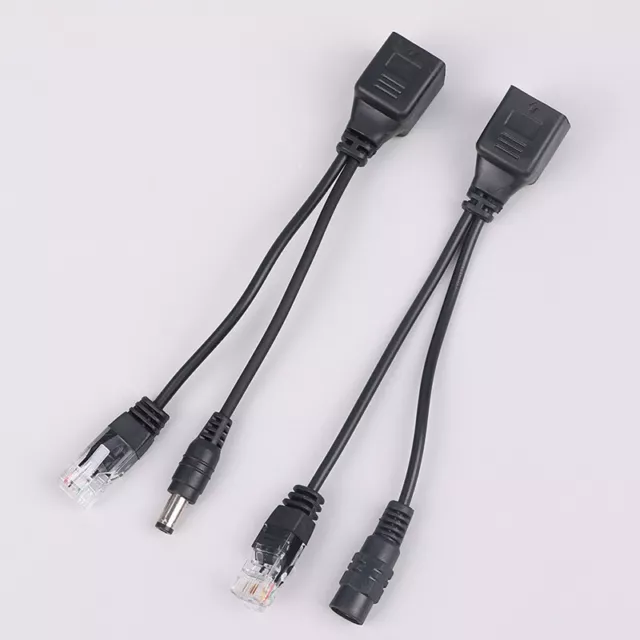 1Pair POE Cable Passive Power Over Ethernet Adapter Cable POE Splitter