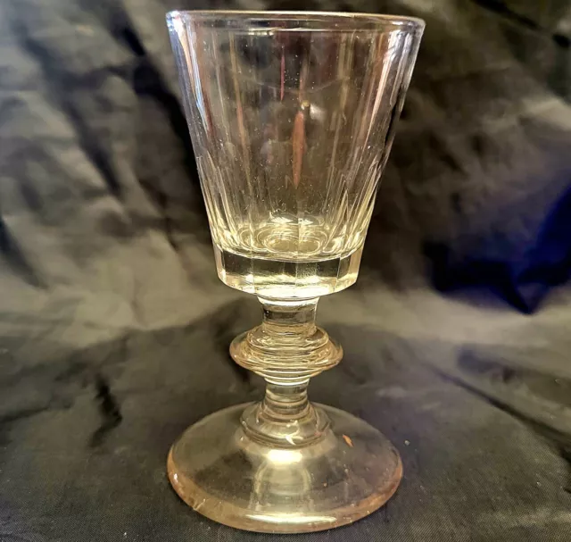 19th Century Slice Cut Rummer / Wine Glass ~ Circa 1860