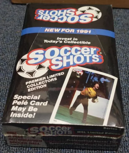 1991 Soccer Shots Soccer Cards  Possible Pele Insert Card Sealed Box