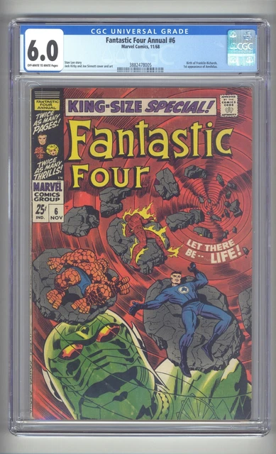 Fantastic Four Annual 6 - 1968 - CGC 6.0 - 1st Appearance of Annihilus