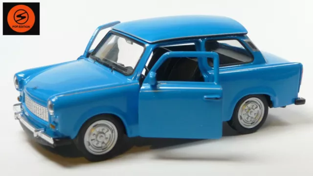 Trabant 601 Limousine blau DDR Ostalgie Modellauto ca. 11cm von WELLY