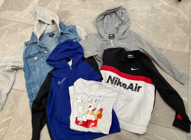Pacchetto Ragazzi Nike Abbigliamento S/M e Giacca Denim 12 Anni (non Nike)