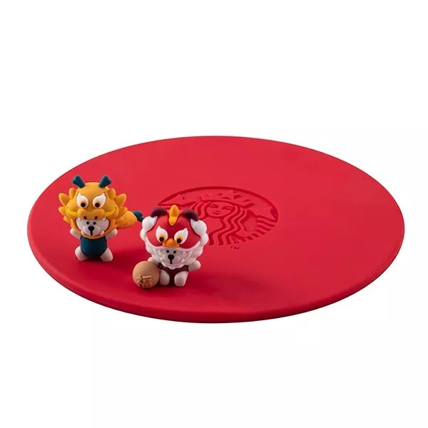 STARBUCKS TAIWAN CHINESE New Year of 2024 dancing dragon & lion silicon