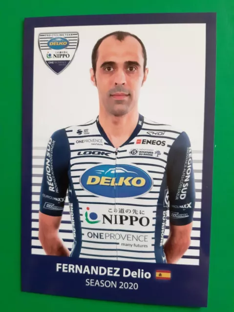CYCLISME carte cycliste DELIO FERNANDEZ équipe NIPPO DELKO PROVENCE 2020