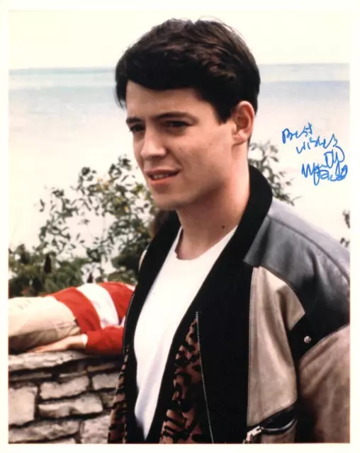 Matthew Broderick Signed Autograph 8x10 Photo - Vintage Ferris Bueller's Day Off