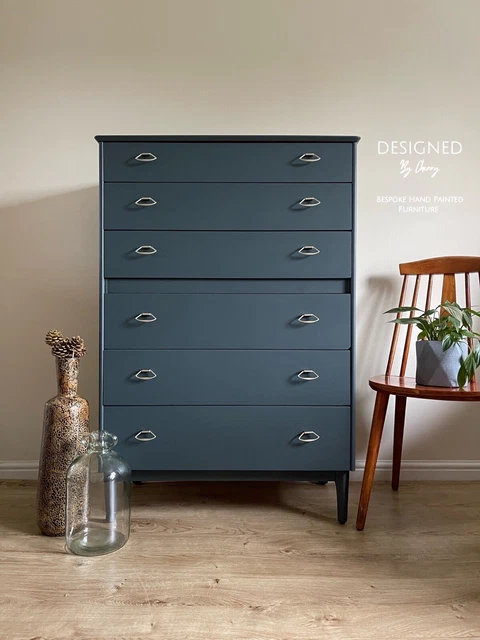 Harris Lebus Vintage Mid Century Chest Of Drawers