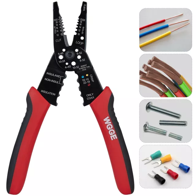 WG-015 Professional crimping tool / WGGE Multi-Tool Wire Stripper-Cutter-Crimper