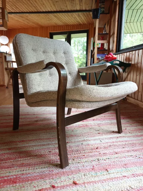 Chair Vintage Relaxing Chair Retro Easy Chair 60er Wool Farstrup Danish 70er 24