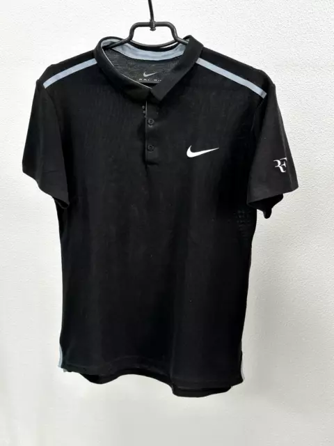 Nike Roger Federer RF 618924-010 Tennis Polo Shirt size M