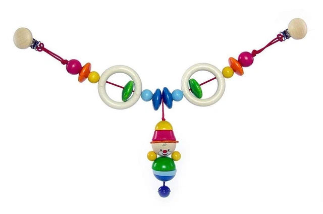 Jouet Chaîne de Poussette Clown Felix Bxlxh 520x50x180mm Neuf Couchette Bébé