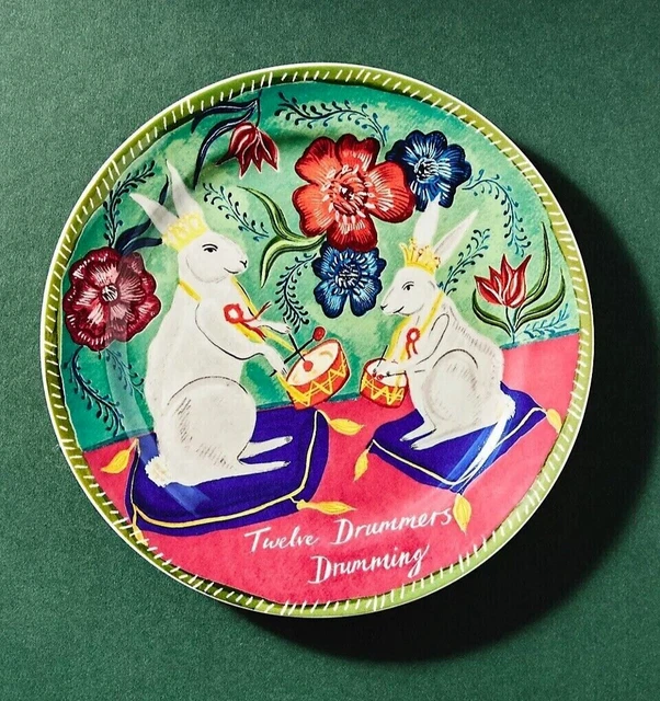 NEW! EMILY MAUDE Anthropologie 12 Days of Christmas 12 DRUMMERS