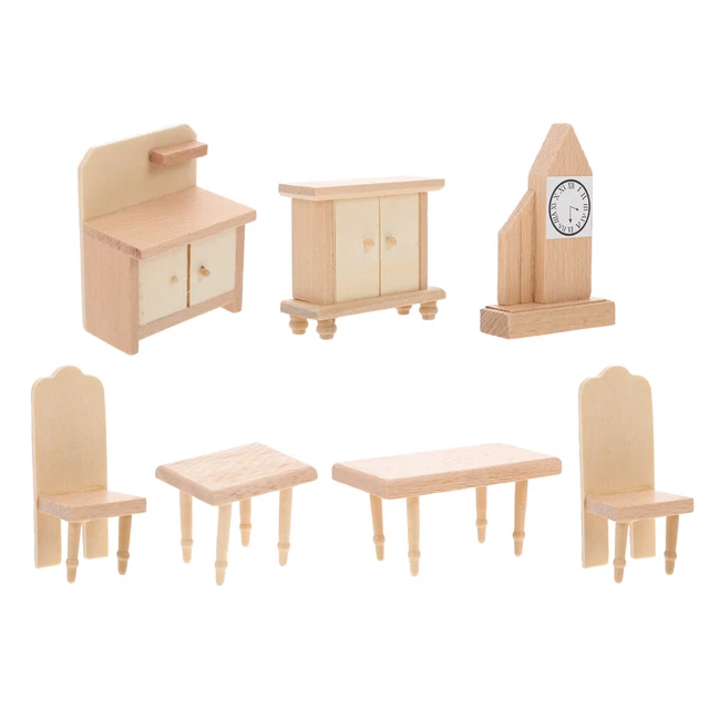 Mini tavolo e sedie set cucina bambole regolazione mobili bambino