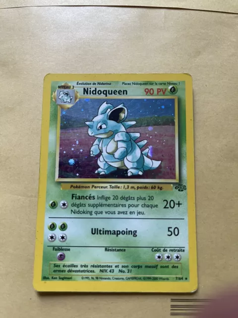 Carte Pokémon Nidoqueen 7/64 - Holo - Set Wizards Jungle FR