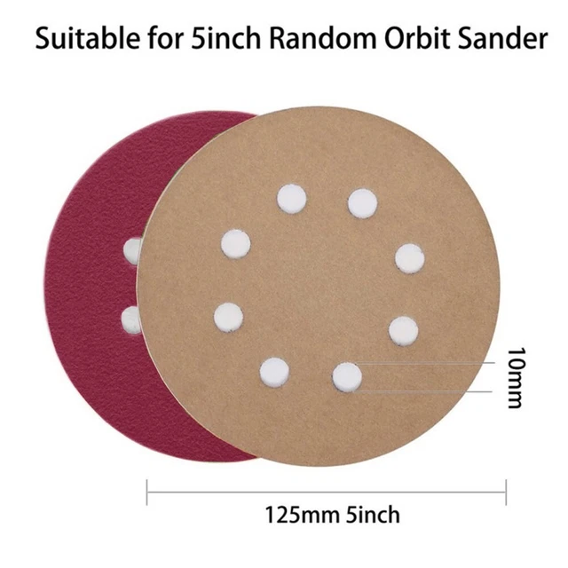 Blocco Levigatura Legno Con Gancio E Anello | Schiuma PU Morbida | Per Carta Vetrata 125 Mm | Ideale Per Fai Da Te - Foto 5