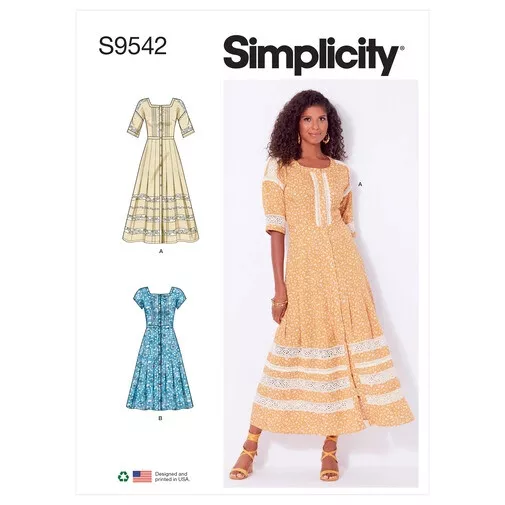 SIMPLICITY Sewing Pattern 9542 Misses Women Ladies Dress 8-20