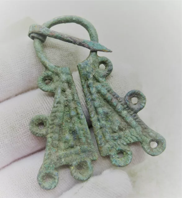 A66 Ancient Viking Norse Scandinavian Bronze Omega Brooch Circa 900-1100Ad
