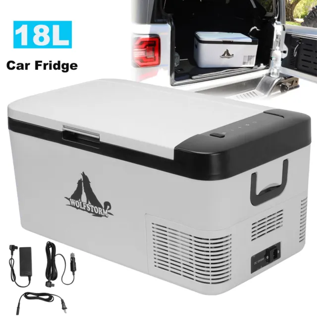 18L Portable Car Freezer Fridge Camping Travel Mini Refrigeror Electric Cooler