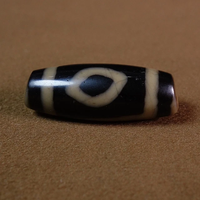 Ancient Tibetan DZI Beads Old Agate Ruyi 2 Eye Totem Amulet Pendant GZI #9308