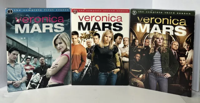 Veronica Mars: The Complete Series Seasons 1-3 (DVD, 18-Disc Set) Pre-owned