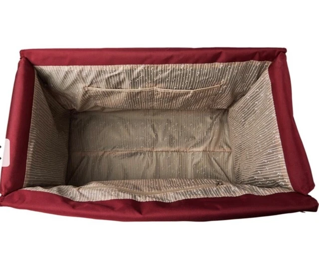 Samantha Brown Croco Detail Large Duffle Bag-Burgundy 2