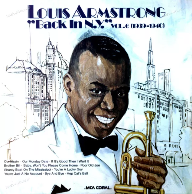 Louis Armstrong - Back in N.Y. Vol. 6 (1939-1940) LP 1975 (VG+/VG+) '