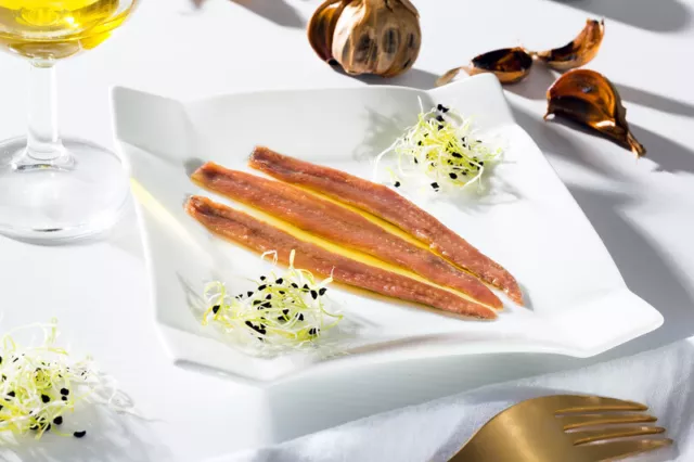 Anchoa del Cantabrico LOREA Gourmet, dans l'Huile d'Olive, conserve 105/55 gr 2