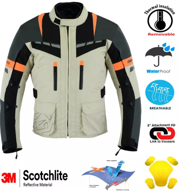 Tornado Protección Motocicleta Chaqueta Impermeable Ce Transpirable 2