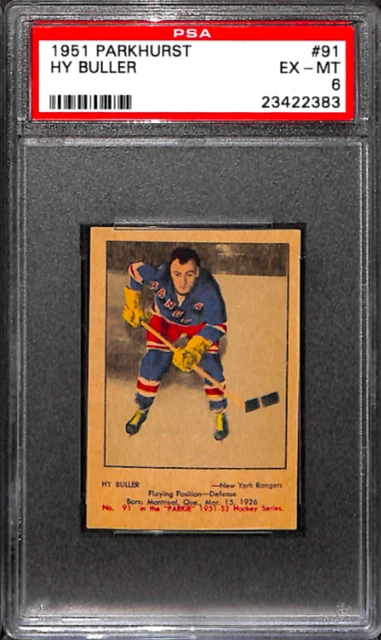 1951 Parkhurst #91 Hy Buller Psa 6 23422383