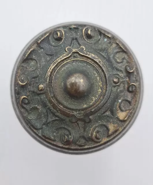 Antique Victorian Eastlake Brass / Bronze Ornate Door Knob Door Hardware